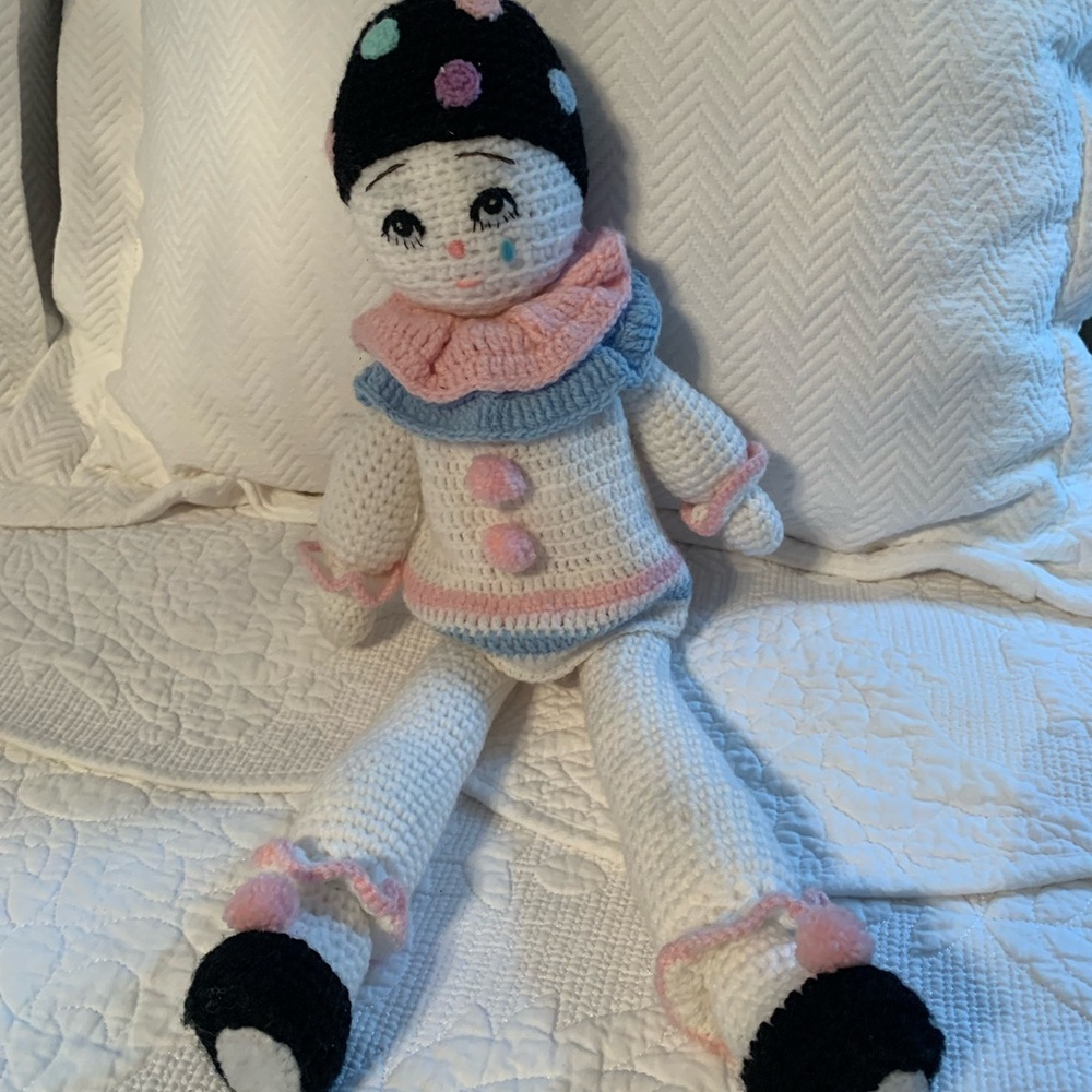 Vintage Crochet Clown
